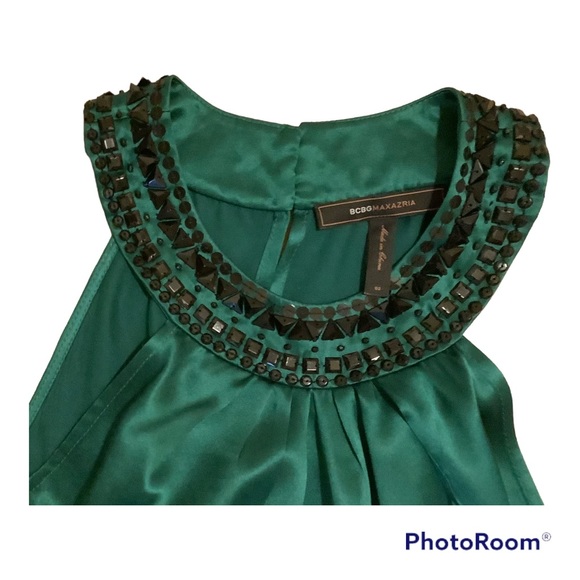 BCBGMAXAZRIA EMERALD DRESS - Picture 6 of 9